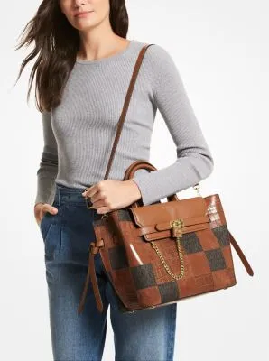 Hamilton Legacy Large Logo and Leather Belted Satchel