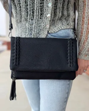 Isadora Clutch/Crossbody Bag in Black
