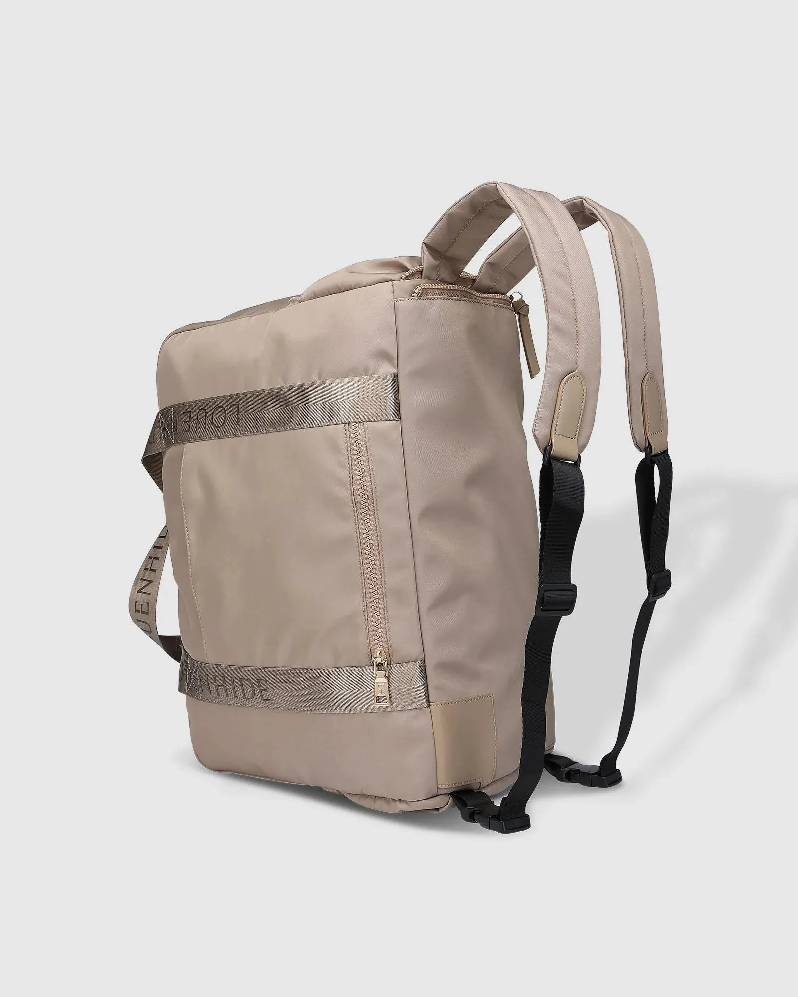 Jenn Nylon Travel Bag Beige