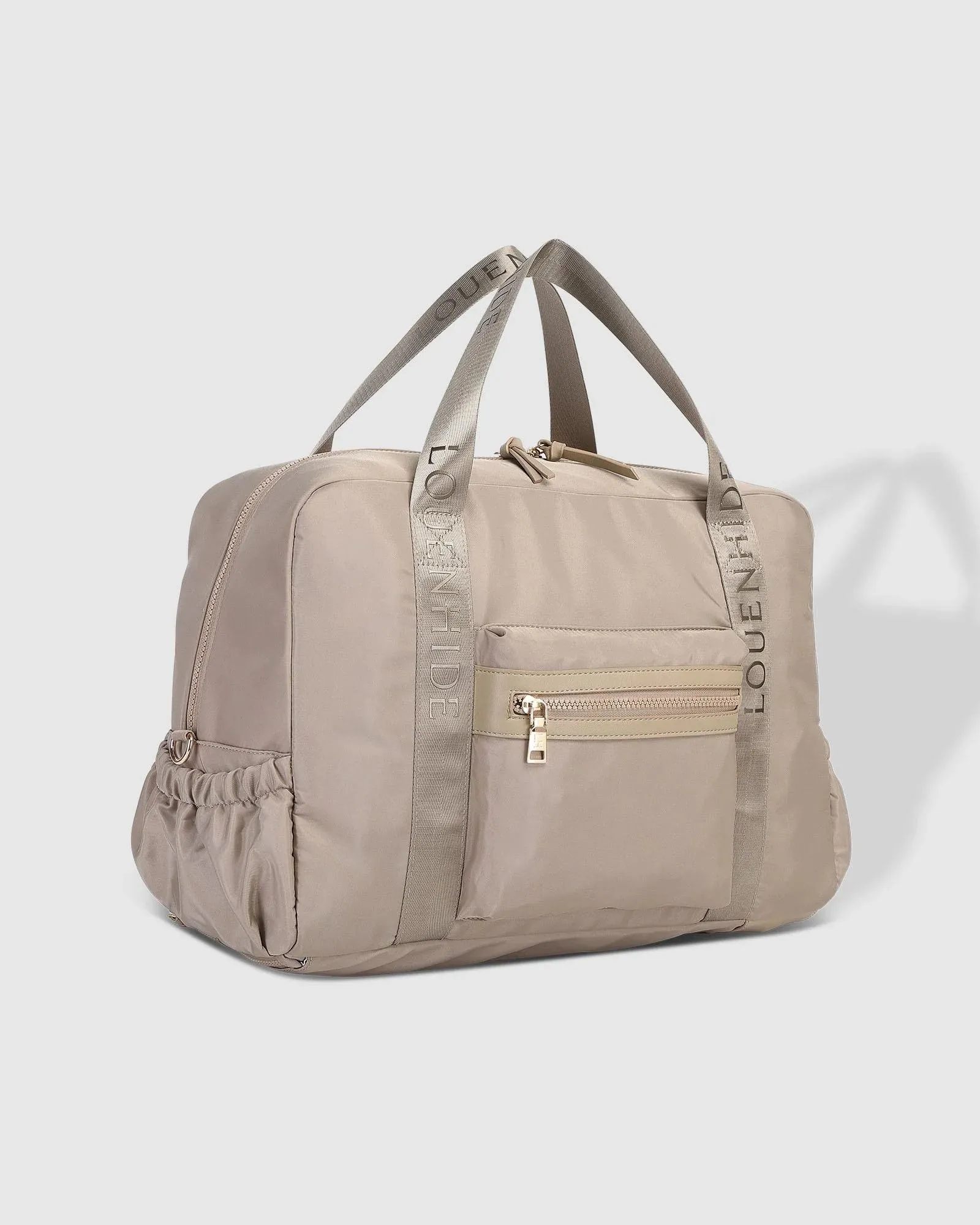 Jenn Nylon Travel Bag Beige