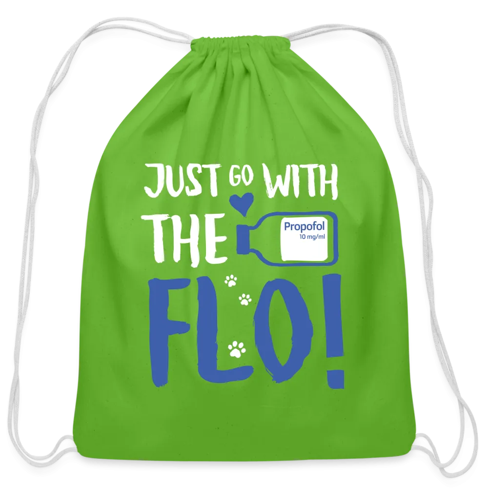 Just go with the Flo! Drawstring Bag