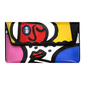 Kent Stetson Clutch: Cubist Faces