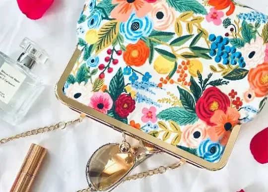 Kiki & Syds EVERYDAY Clutch-Garden Party Cream