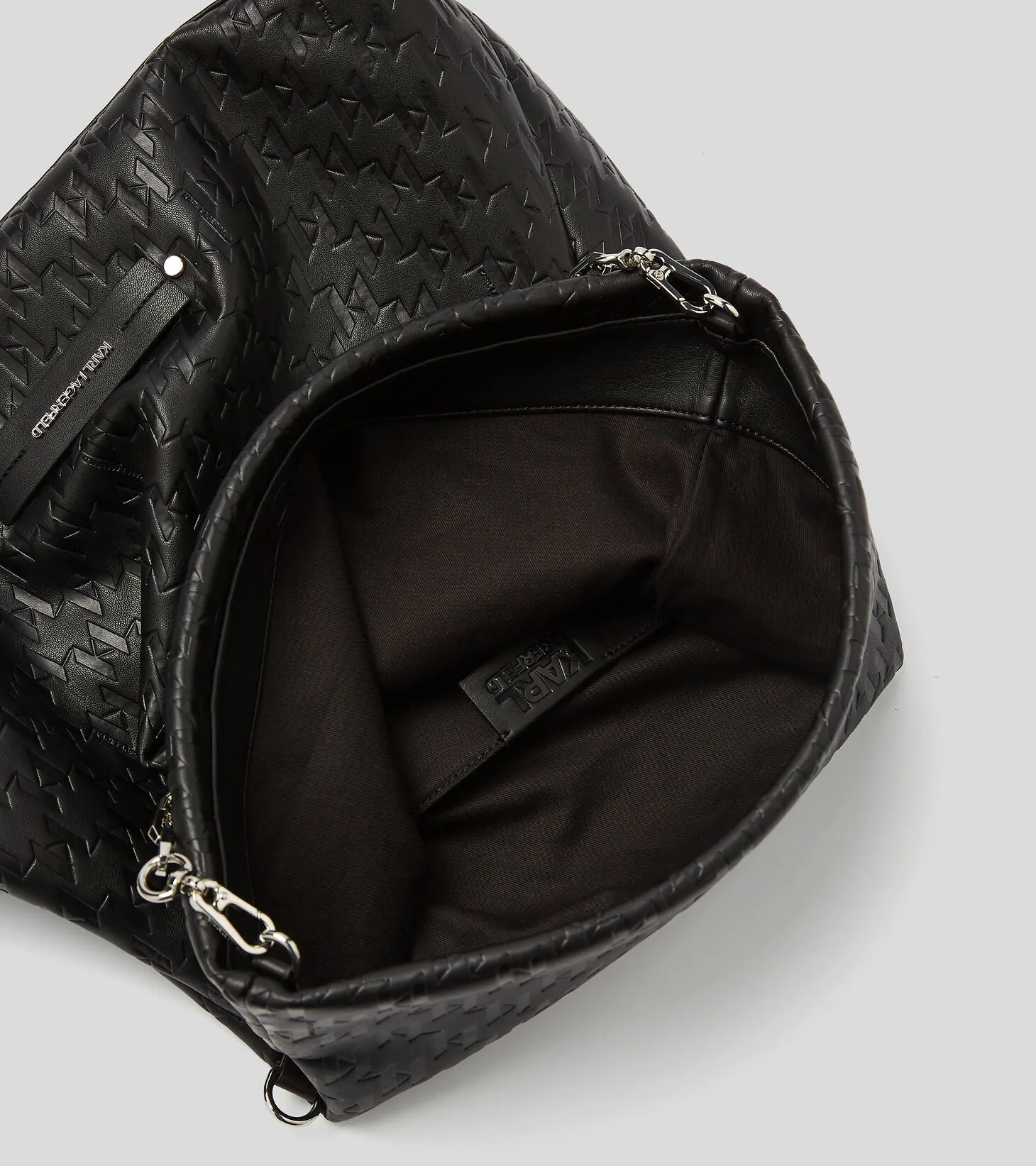 K/KUSHION MONOGRAM-EMBOSSED FOLDED TOTE