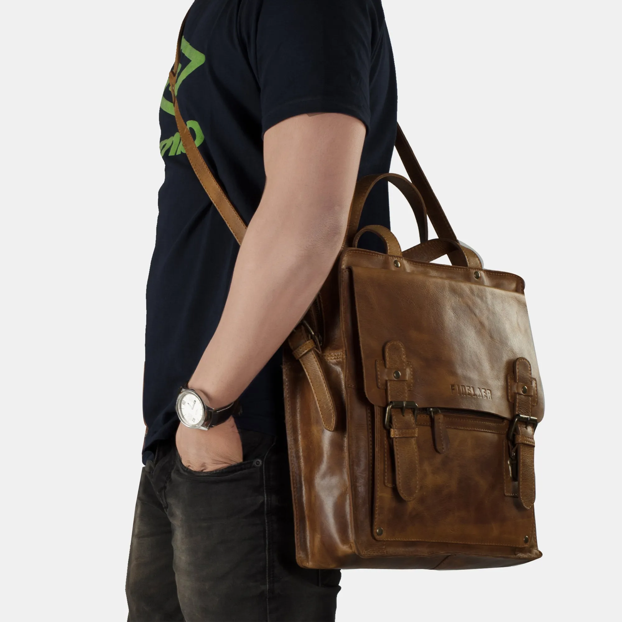 Leather Sling  Crossbody Bags For Men
