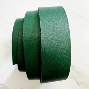 Leather Strap 1" Hunter Green