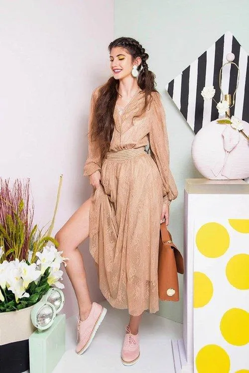 Limited edition designer unique tan brown leather envelope handbag-Penelope