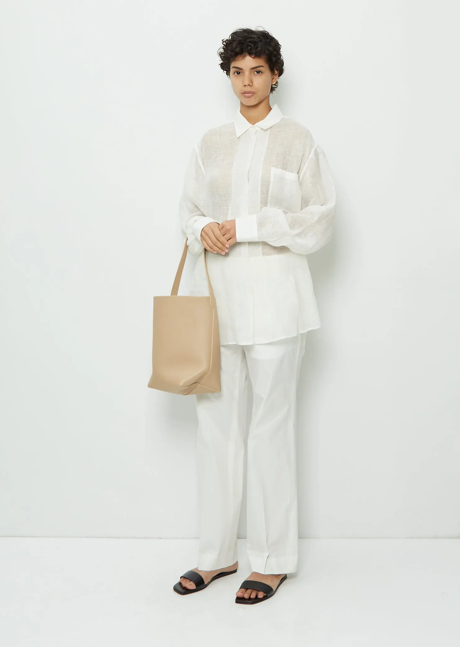Medium N/S Park Tote — Beige