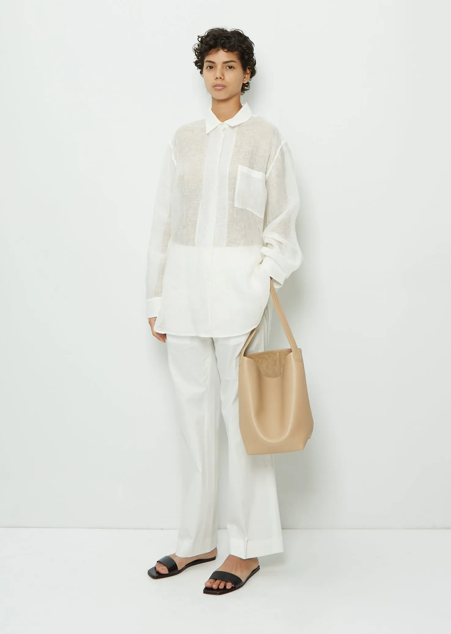 Medium N/S Park Tote — Beige
