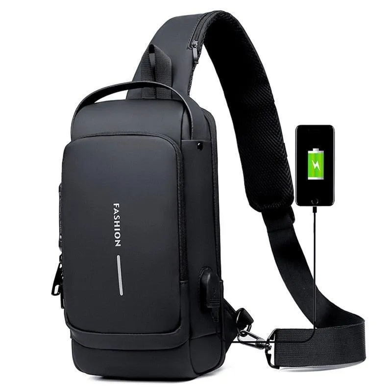 Men Sling Backpack Cross Body Shoulder Chest Bag Anti-theft Travel Motorcycle Rider Waterproof Oxford Male Messenger Bags