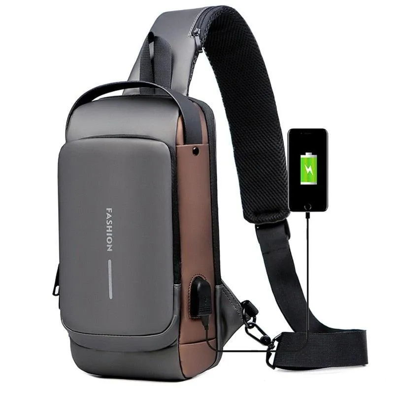 Men Sling Backpack Cross Body Shoulder Chest Bag Anti-theft Travel Motorcycle Rider Waterproof Oxford Male Messenger Bags