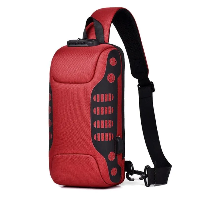 Men Sling Backpack Cross Body Shoulder Chest Bag Anti-theft Travel Motorcycle Rider Waterproof Oxford Male Messenger Bags