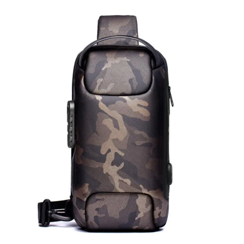 Men Sling Backpack Cross Body Shoulder Chest Bag Anti-theft Travel Motorcycle Rider Waterproof Oxford Male Messenger Bags