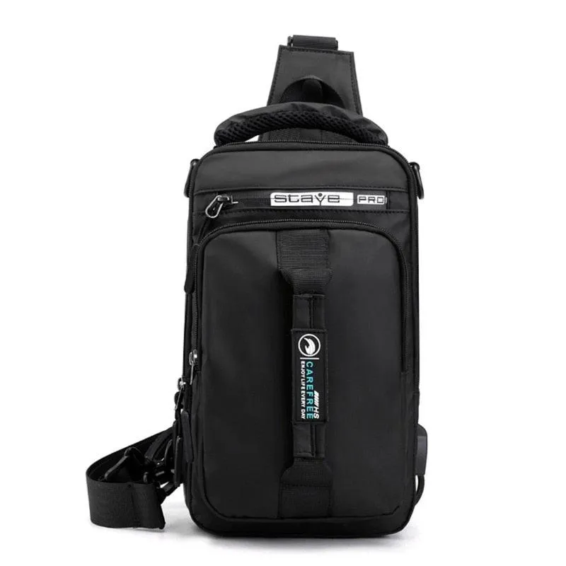 Men Sling Backpack Cross Body Shoulder Chest Bag Anti-theft Travel Motorcycle Rider Waterproof Oxford Male Messenger Bags