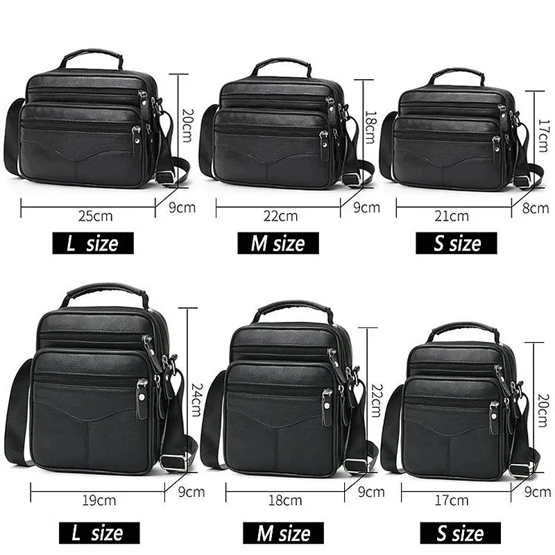 Men's Genuine Leather Handbags: Business Messenger Bags, Small Crossbody Bag for a Fashionable and Functional Handbag