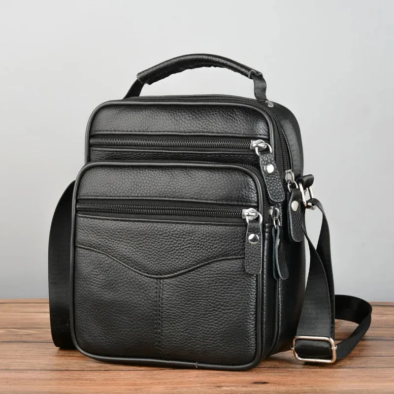 Men's Genuine Leather Handbags: Business Messenger Bags, Small Crossbody Bag for a Fashionable and Functional Handbag