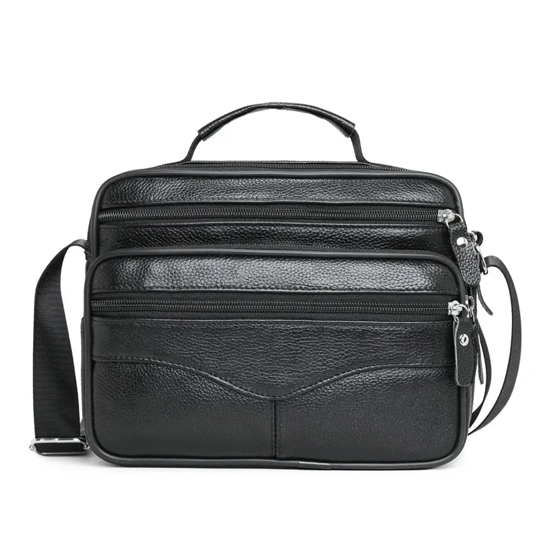 Men's Genuine Leather Handbags: Business Messenger Bags, Small Crossbody Bag for a Fashionable and Functional Handbag