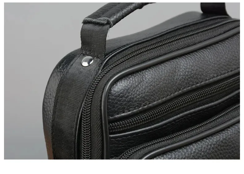 Men's Genuine Leather Handbags: Business Messenger Bags, Small Crossbody Bag for a Fashionable and Functional Handbag