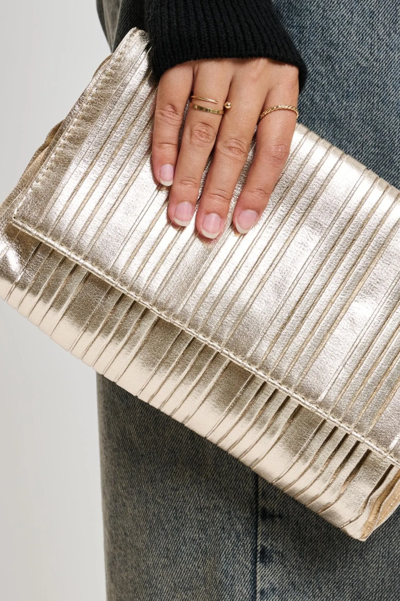 Metallic Esmeralda Clutch