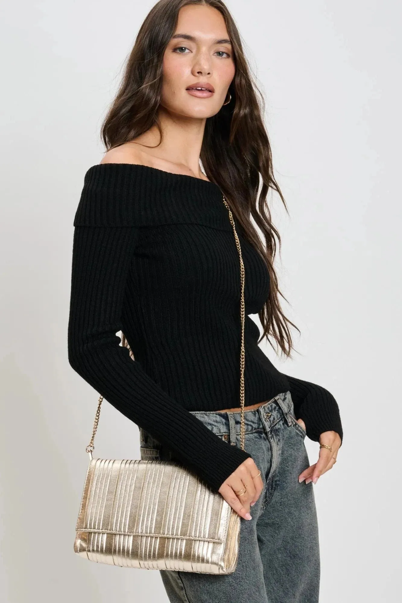Metallic Esmeralda Clutch