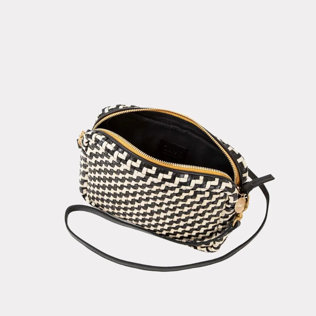 Midi Sac (Black   Cream Woven Zig Zag)