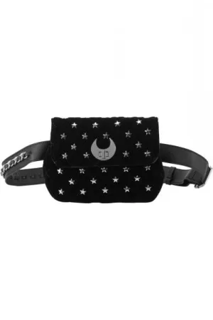 Midnight Moon Waist Bag - Black