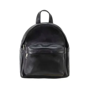 Mini Leather Backpack | Black