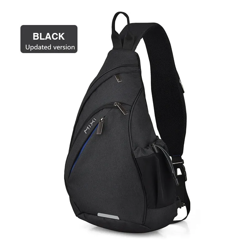 Mixi Men Sling Backpack One Shoulder Bag Boys Student School Bags University Work Travel Versatile 2020 Fashion New Design M5225