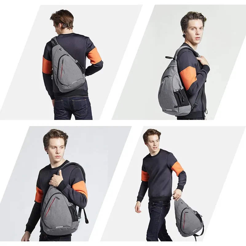 Mixi Men Sling Backpack One Shoulder Bag Boys Student School Bags University Work Travel Versatile 2020 Fashion New Design M5225