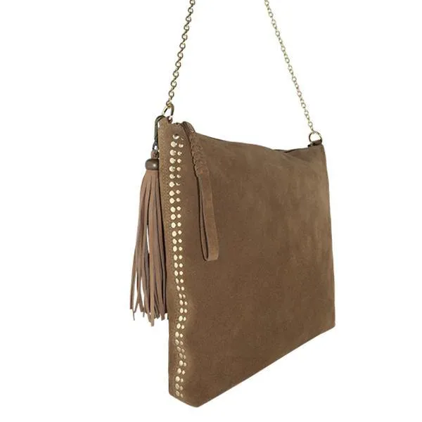 MONK Ginger Bag | Suede Tan