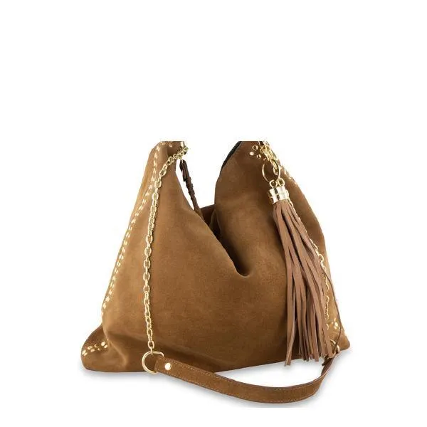MONK Ginger Bag | Suede Tan