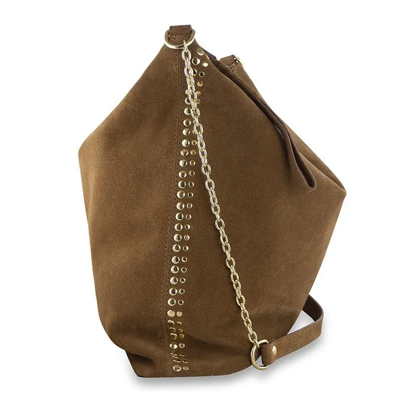 MONK Ginger Bag | Suede Tan