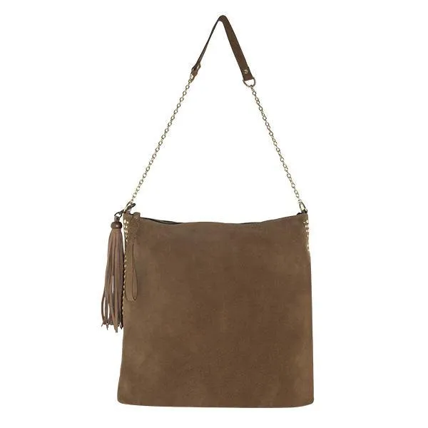 MONK Ginger Bag | Suede Tan