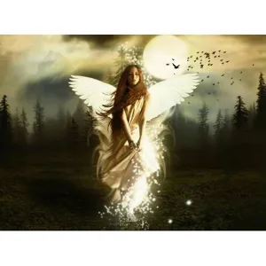 Moon And Angel Girl