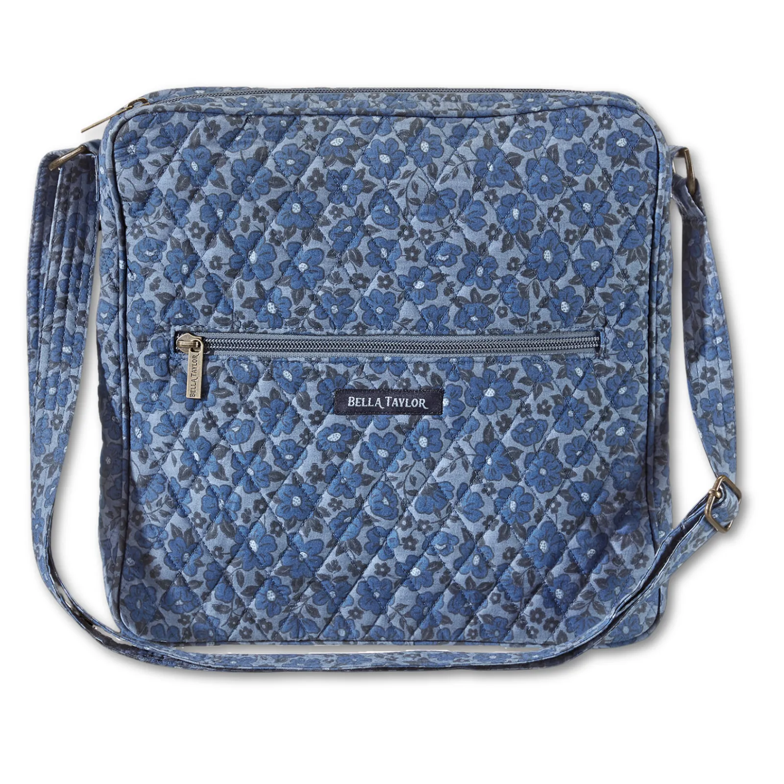 Navy Floral Large Crossbody