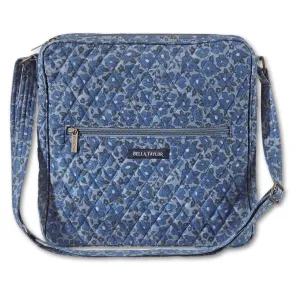 Navy Floral Large Crossbody