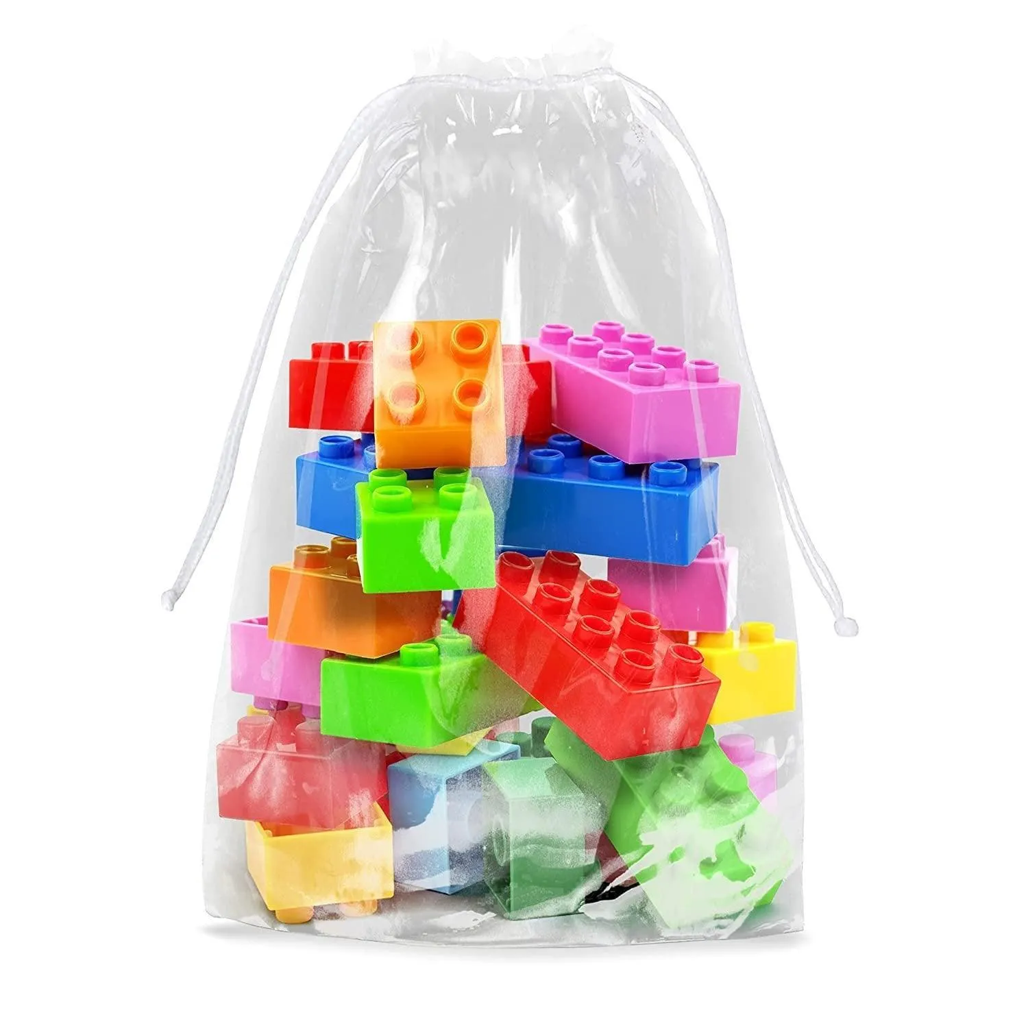 Pack of 50 Clear Drawstring Bags Pack of 50. Double Cotton Drawstrings
