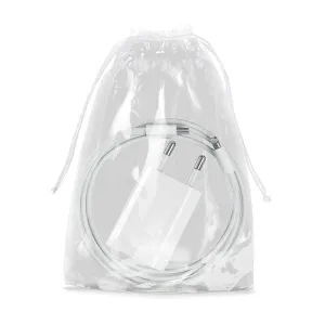 Pack of 50 Clear Drawstring Bags Pack of 50. Double Cotton Drawstrings