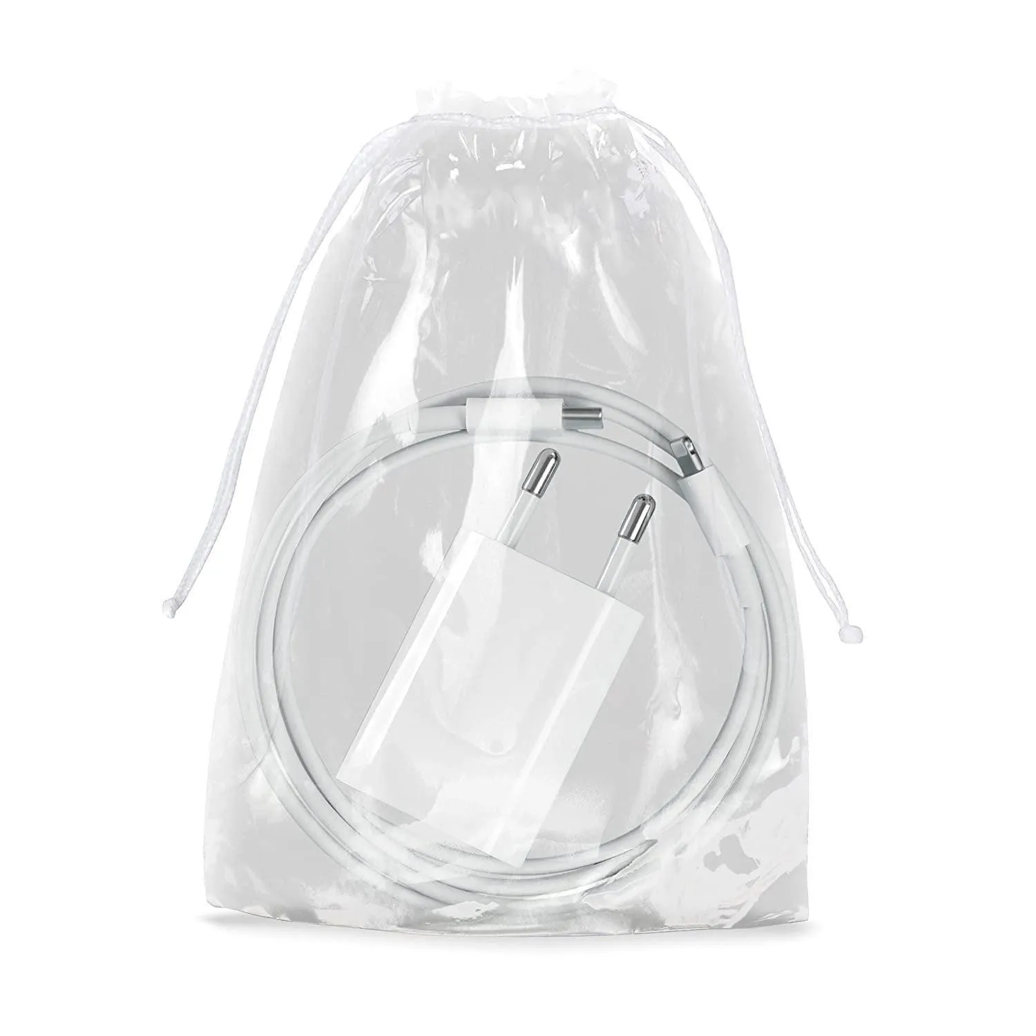 Pack of 50 Clear Drawstring Bags Pack of 50. Double Cotton Drawstrings