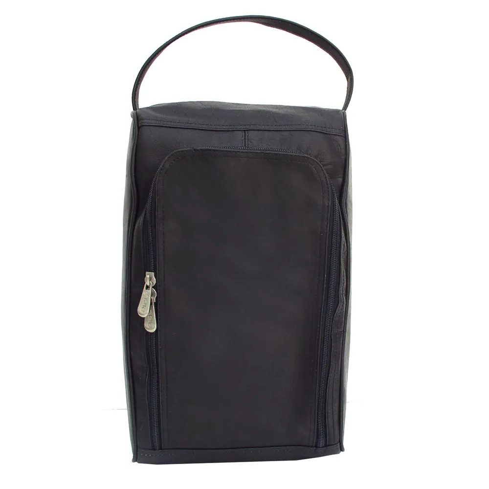 Piel U Zip Shoe Bag