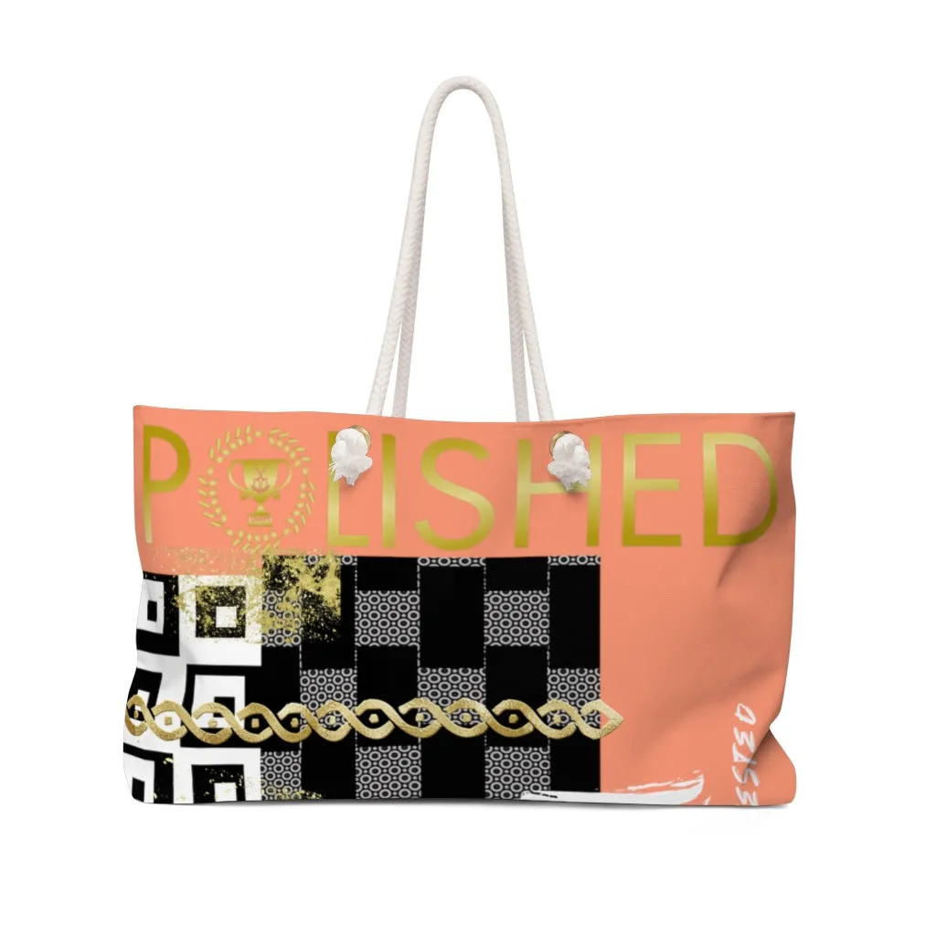Polished Punteggiato Salmon Weekender Bag Summer Limited Edition