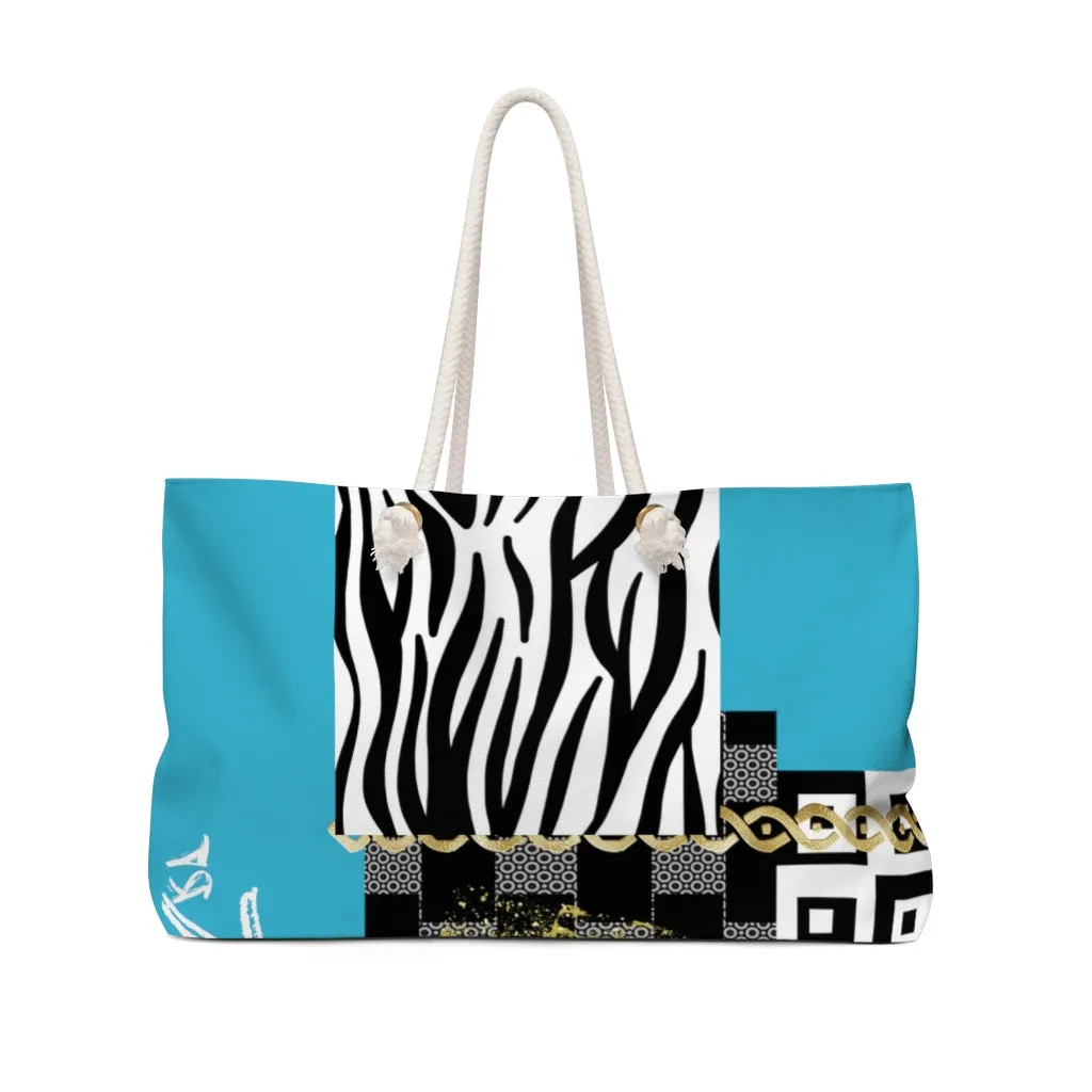Polished Punteggiato Turquoise Weekender Bag Summer Limited Edition