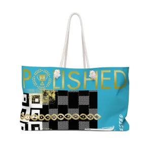 Polished Punteggiato Turquoise Weekender Bag Summer Limited Edition