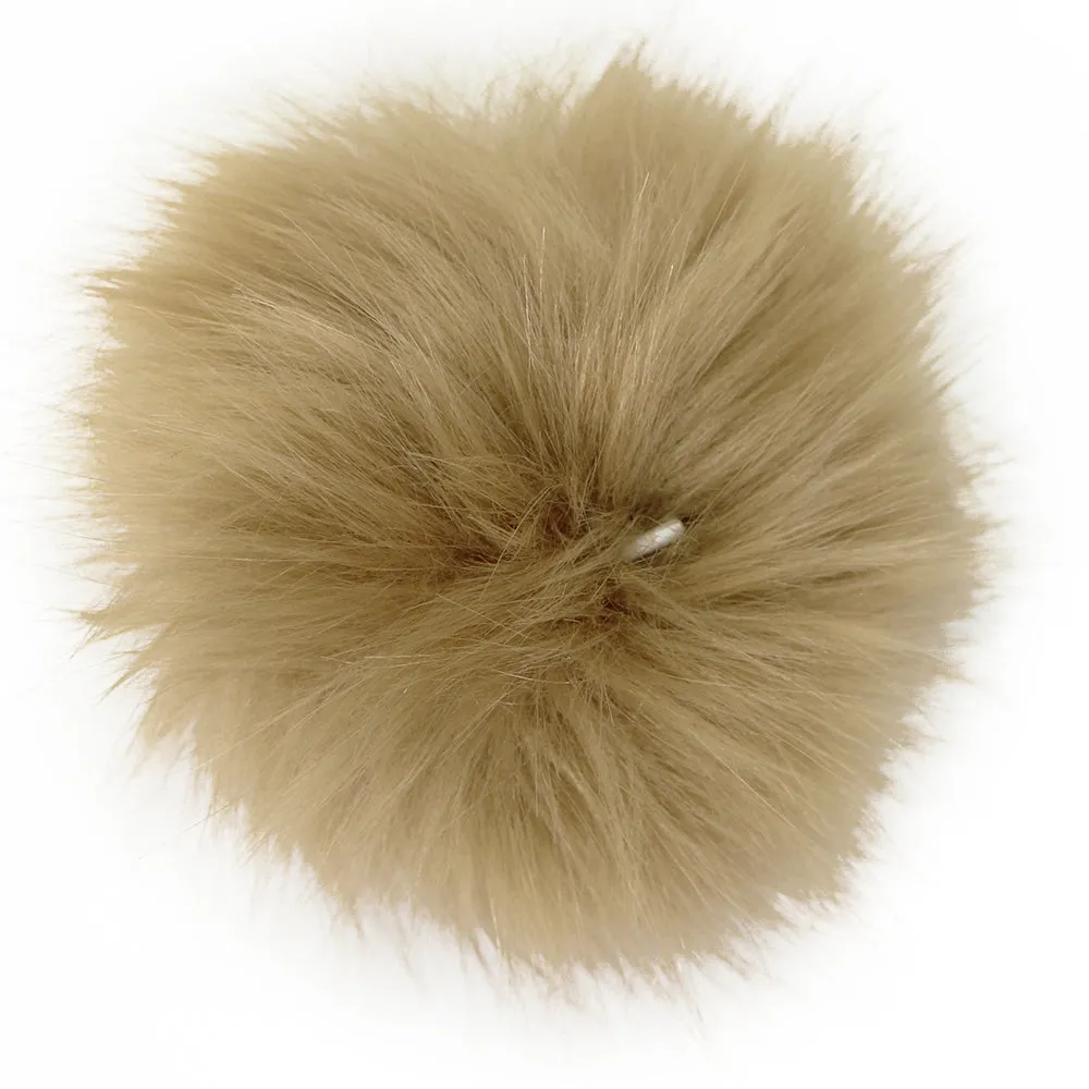 POM POM FAUX FUR 5″ Brown