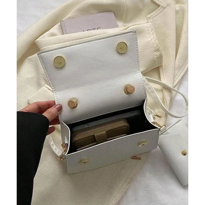 Portable Crossbody Flap Handbag