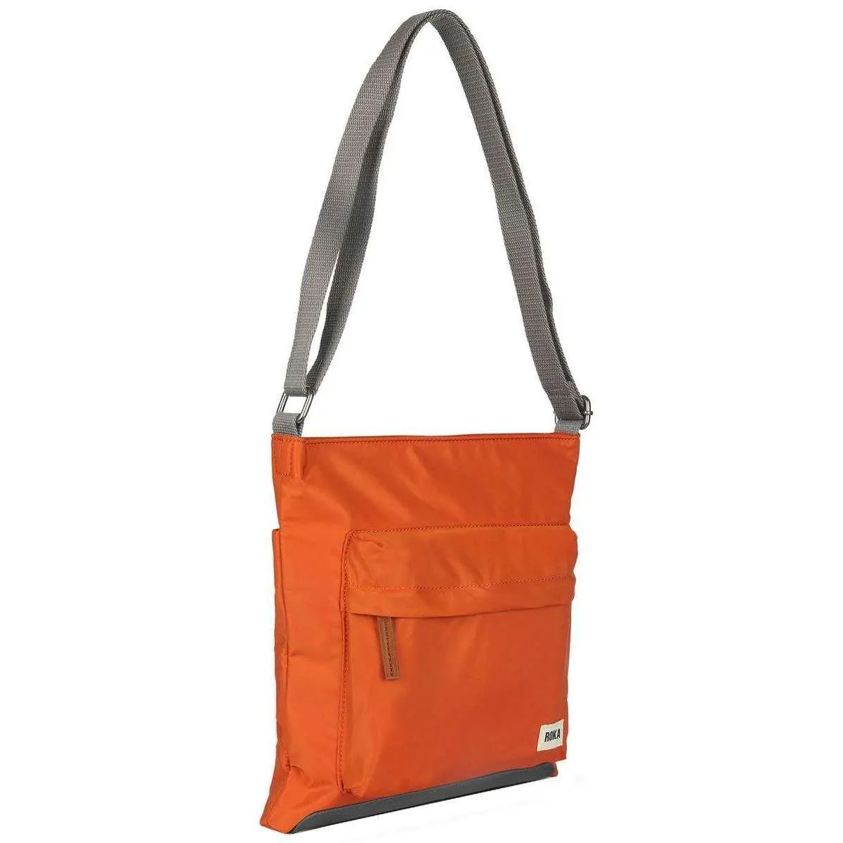 Roka Kennington B Medium Sustainable Nylon Cross Body Bag - Burnt Orange