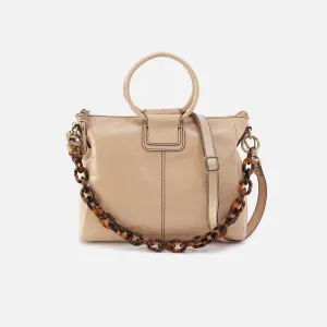 Sheila Medium Satchel In Polished Leather - Quartz