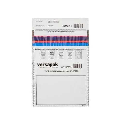 Single Use Security Envelopes - Tamper Evident Seal