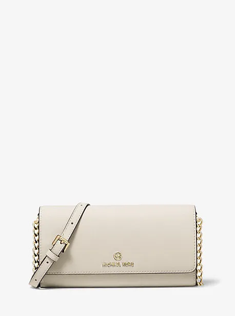 Small Saffiano Leather Convertible Crossbody Bag