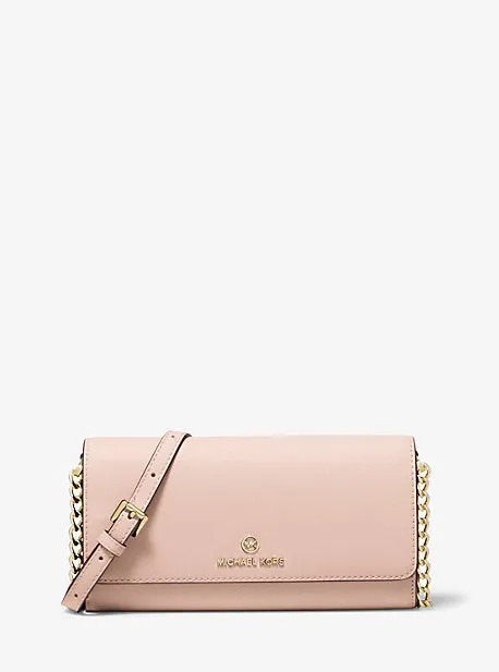 Small Saffiano Leather Convertible Crossbody Bag
